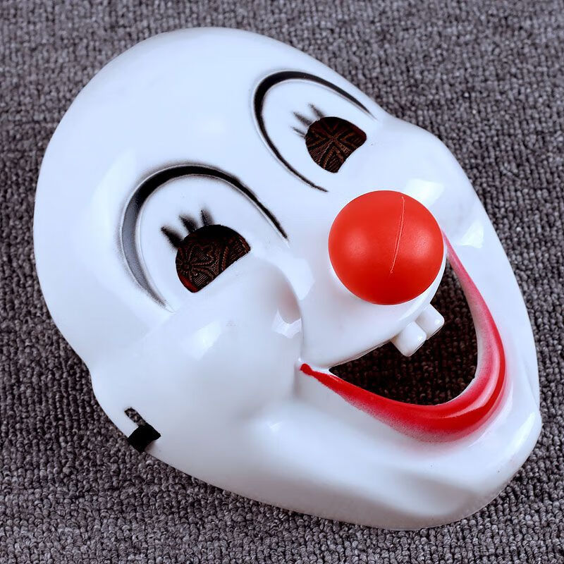 致可小丑面具搞笑 笑脸立体乳胶假面万圣节cosplay成人儿童装饰道具