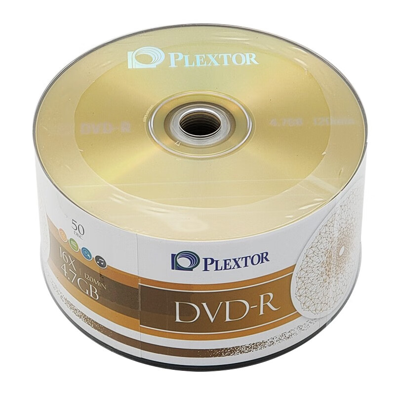 浦科特（PLEXTOR）DVD-R 16速4.7G 空白光盘/光碟/刻录盘 简装50片