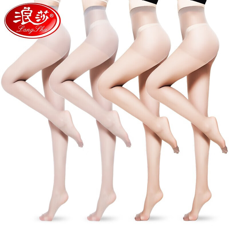 38597-浪莎6条装2021新款防走光女春夏季连脚裤防勾丝薄款长筒超薄光腿神器黑肉色职业女打底裤 肤色4+灰色2 均码-80-120-详情图