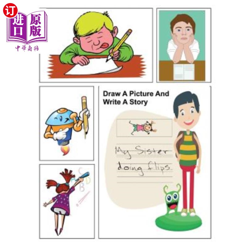 海外直订draw a picture and write a story: prompt storybook