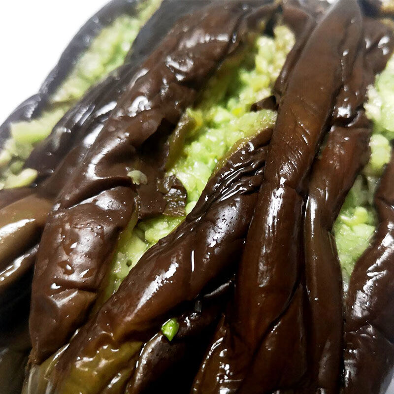 维霆东北蒜茄子泡菜咸菜朝鲜族延边小茄子腌菜蒜茄子农家自制w 500克*