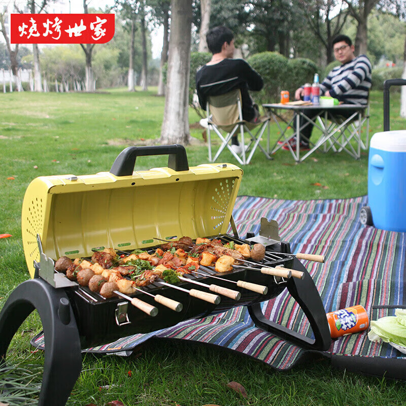 燒烤世家（e-Rover）【新品】燒烤爐 戶外 便攜 家用木碳烤爐 美式地道燜烤 電動(dòng)叉烤
