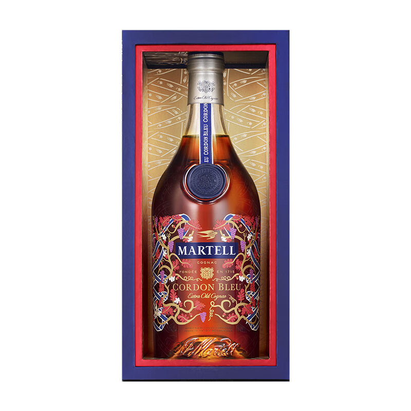 马爹利（Martell）洋酒 蓝带XO级 干邑 白兰地 2021 限量版 700ml 法国原装进口烈酒gaaamdegwxy