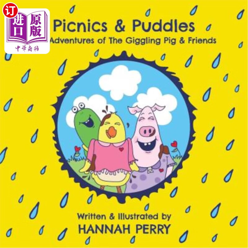 海外直订picnics & puddles: the adventures of the giggling pig & 