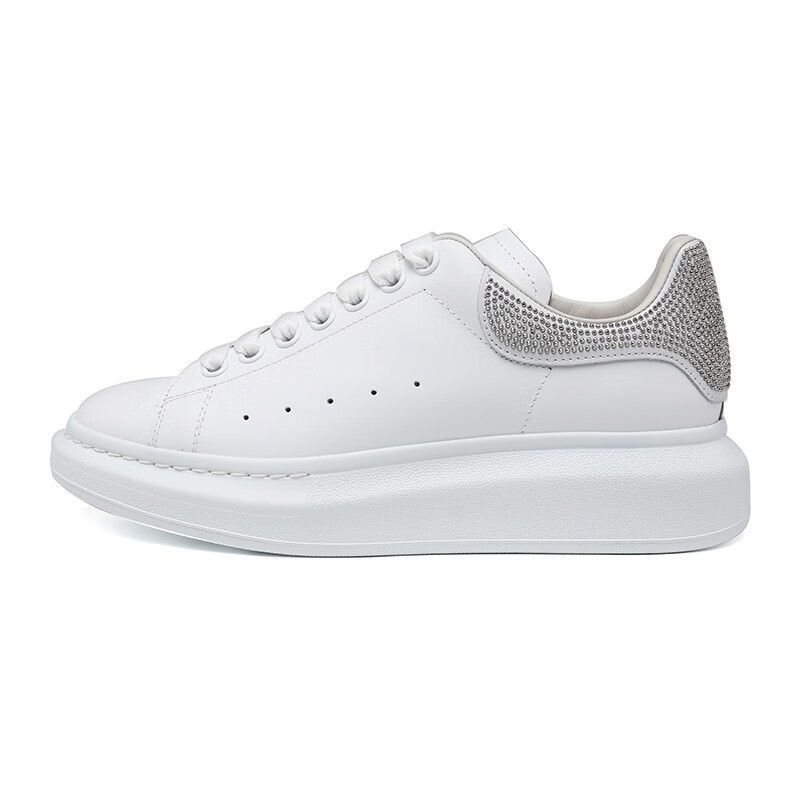 【礼物】alexandermcqueen麦昆秋冬铆钉银尾男士小白鞋休闲运动鞋