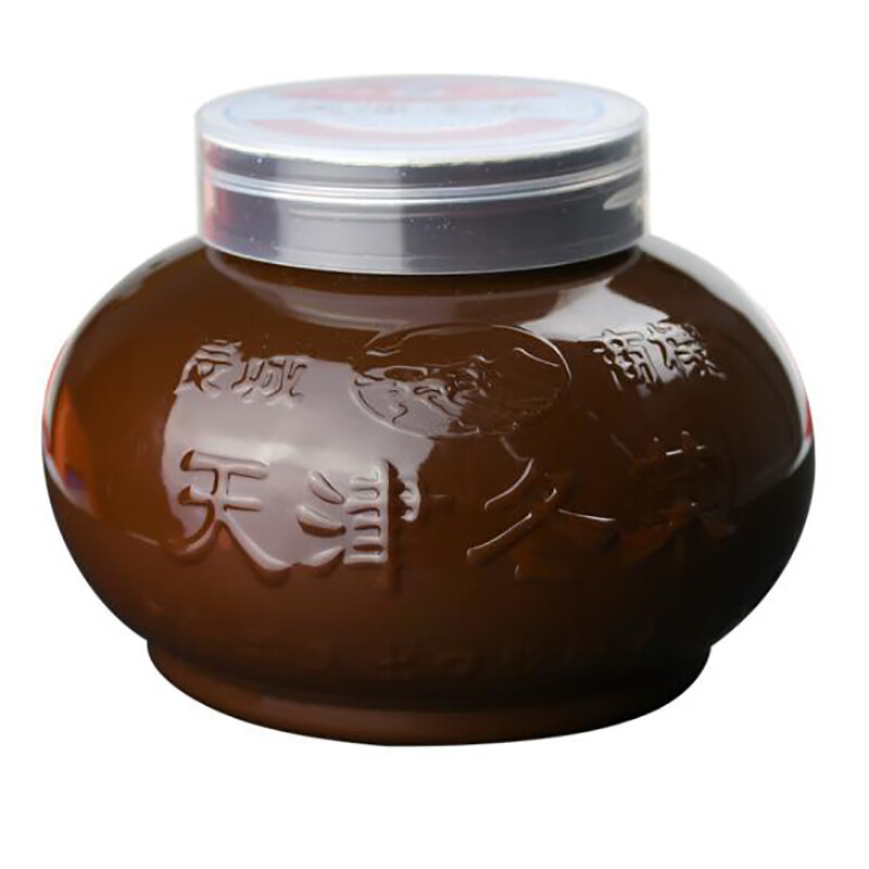 安小离罐头下饭咸菜调味品天津特产冬菜蒜味白菜云吞搭档陶罐装 天津