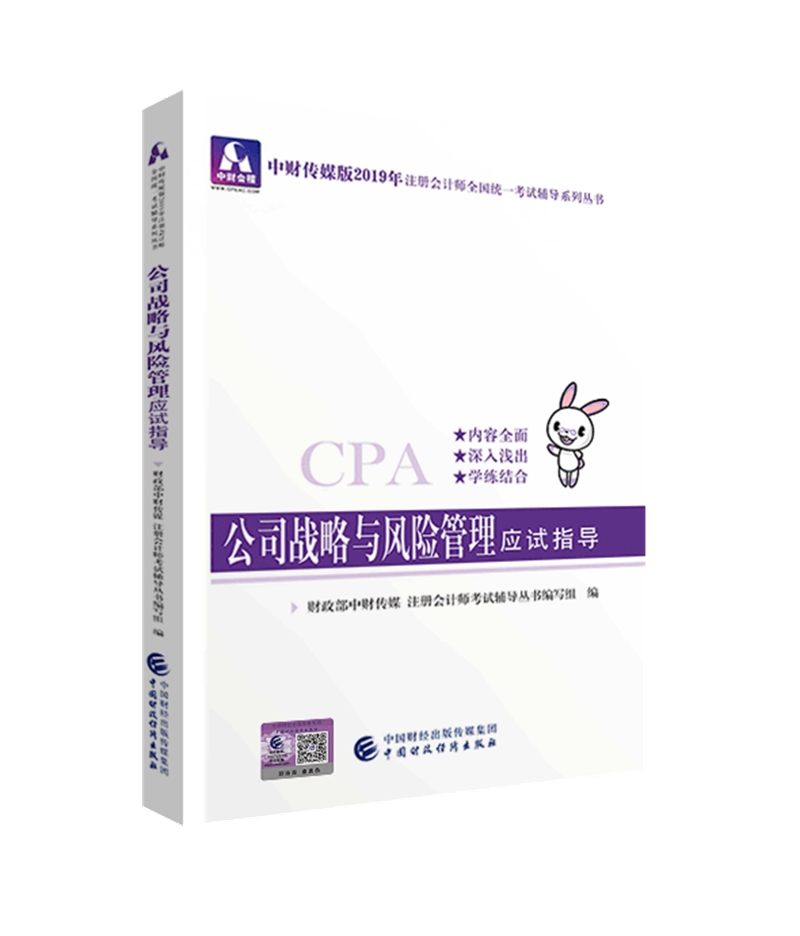 备考2020注册会计师2019教材辅导 CPA 2019年注册会计师考试教辅：公司战略与风险管理应试指导