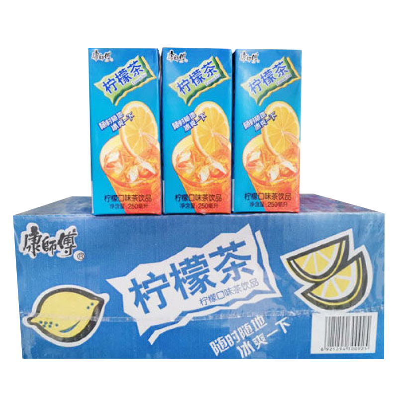 康师傅柠檬茶250ml柠檬茶饮品饮料整箱装 餐饮企业福利采购 250ml*24
