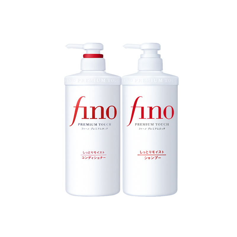 FINO芬浓 洗护套装(洗发水550ml*1+护发素550ml*1) 染烫护理改善毛躁滋润护理柔顺深层滋养 日本进口100018606988