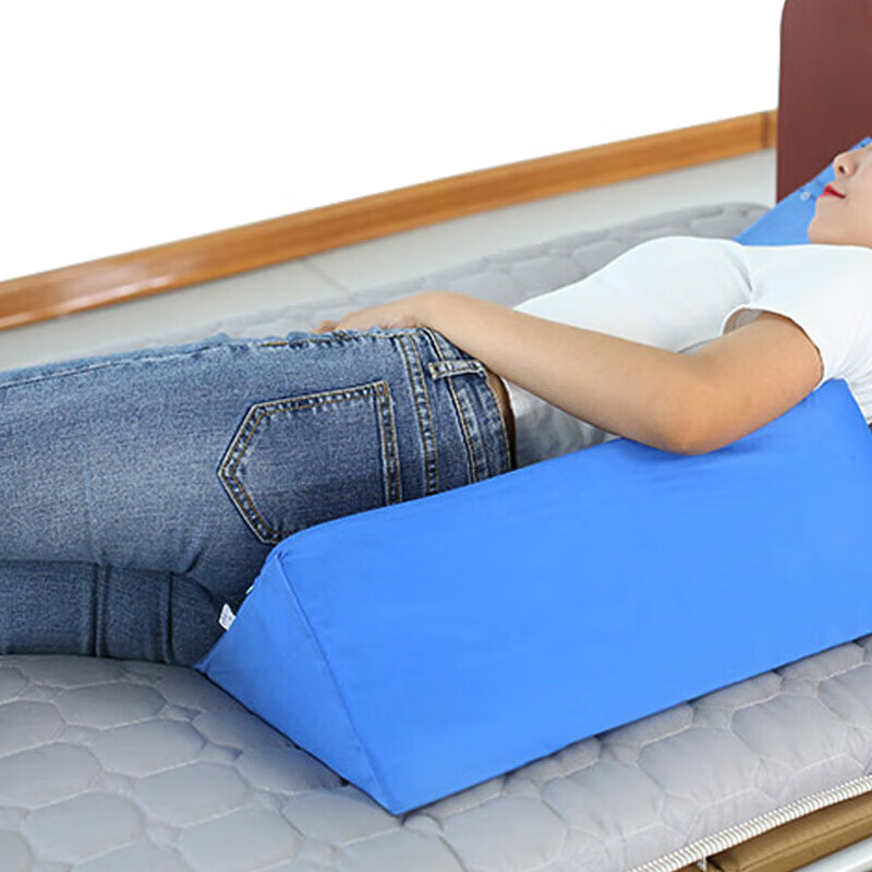 三角枕 医用 伤康三角翻身垫防褥疮垫卧床翻侧身枕背垫医用防 蓝色