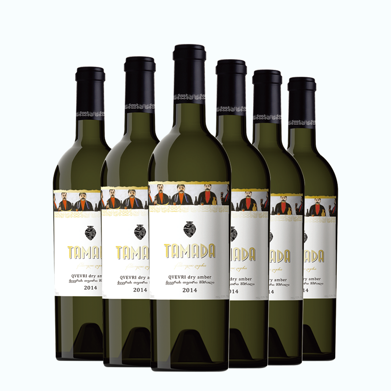 坦慕达TAMADA酒司令格鲁吉亚皮奎弗瑞陶罐干白葡萄酒原瓶进口红酒 750ML整箱（6支）