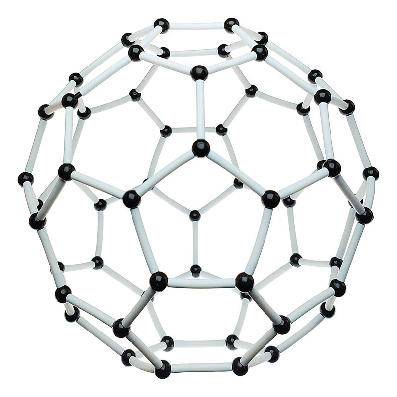球管式碳60结构模型 足球烯巴克球 学生文具 自己组装碳60模型