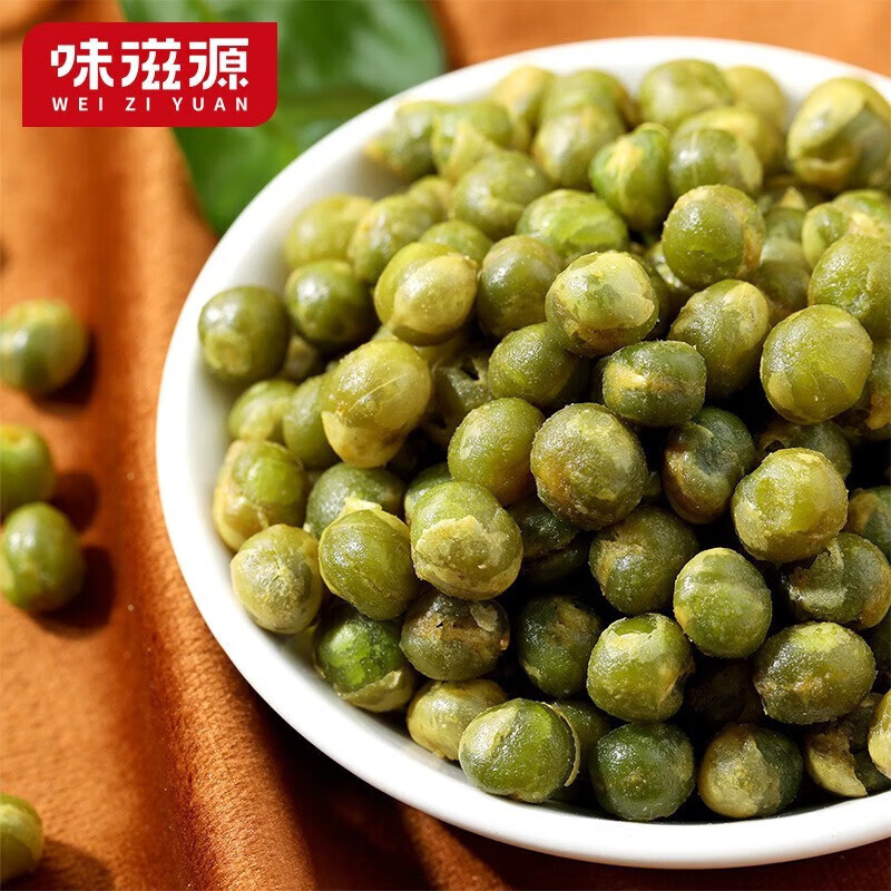 味滋源每日坚果炒货休闲零食干果特产 追剧宅家小吃 蒜香青豆120g*2袋 2份