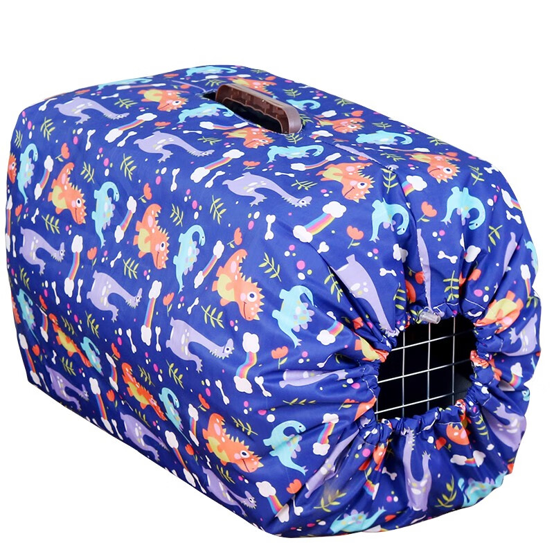 喵先生寵物航空箱保暖罩狗狗貓咪寵物箱貓籠貓包外出手提箱太空 卡通深藍款 M號64*30*30適合1號航空箱