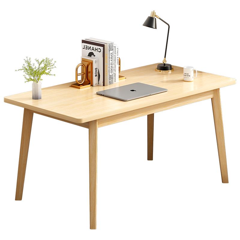 米昊 电脑桌家用电竞桌椅套装学习桌简约办公桌客厅茶几卧室台茶桌餐桌椅组合写字台书房书桌子 【回馈福利款】田园橡木色100*60*75CM