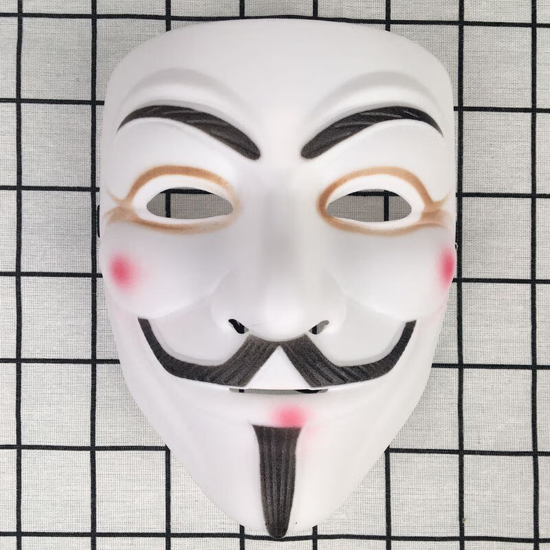 【现货直发】人男全脸恐怖v字仇杀万圣节面具化妆舞会舞台表演地摊
