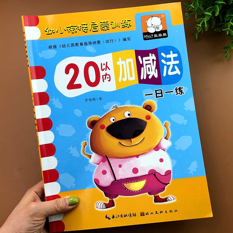 幼小衔接数学10/20/50/100以内加减法的练习册练习题口算卡分解与组成混合练习十以内二十以内加减法进位退位不进位不退位天天练幼儿园学前班大班升一年级入学准备一日一练数学题 【单本】20以内加减法