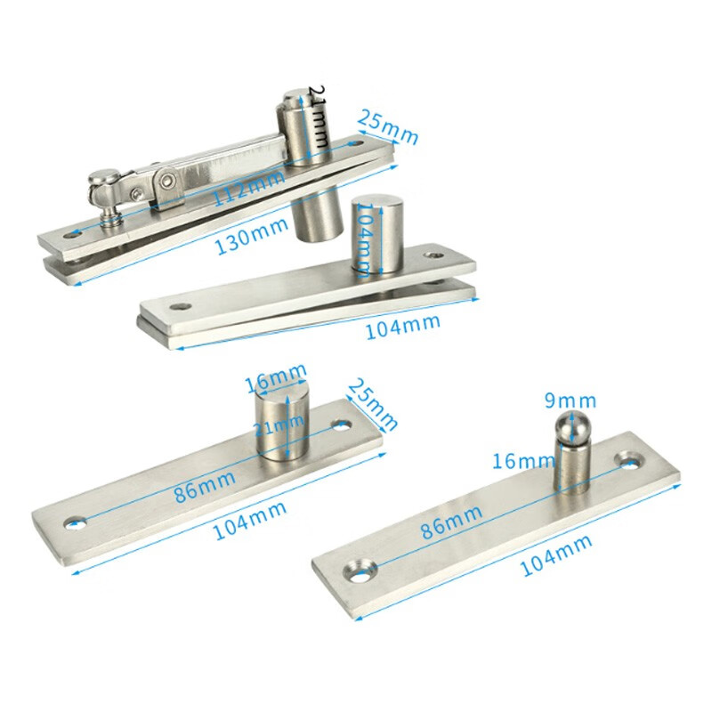 不锈钢360度转轴木门上下铰链门轴暗藏轴天地铰链隐形门合页旋转