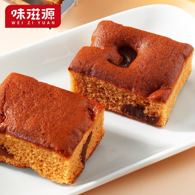 味滋源 红枣蛋糕整箱营养早餐代餐饱腹枣泥糕点心 红枣蛋糕400g/箱 1箱