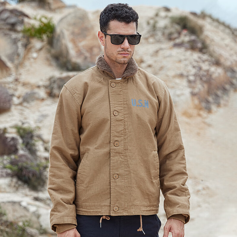 ak army 男装 海军n-1甲板服夹克deck jacket 加厚n1男士棉服外套