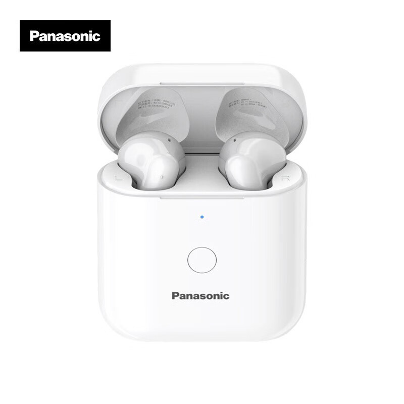 松下（Panasonic）C100真无线蓝牙耳机半入耳式耳机防水防汗运动跑步耳机 通用苹果安卓华为小米手机 白色
