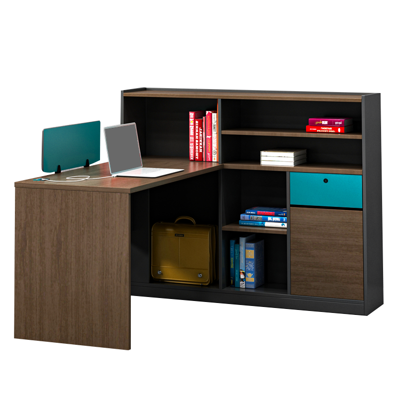 黎明 办公家具职员桌屏风工位办公桌卡座简约现代职员电脑桌财务桌单人位员工桌1700*1400*1200