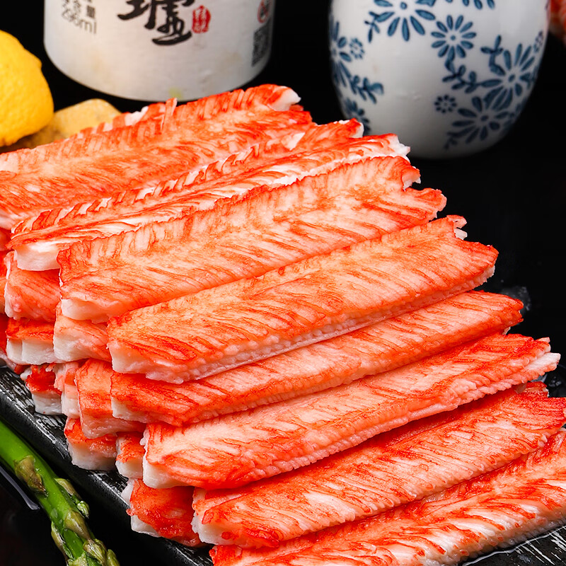 蟹柳1000gv形蟹肉蟹肉棒寿司蟹柳手撕蟹柳即食火锅蟹柳食材蟹足棒