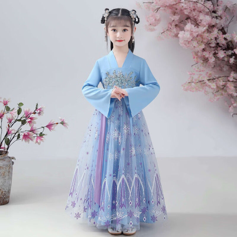 【现货速发】儿童汉服女超仙中国风儿童古装襦裙小女孩古风唐装套装