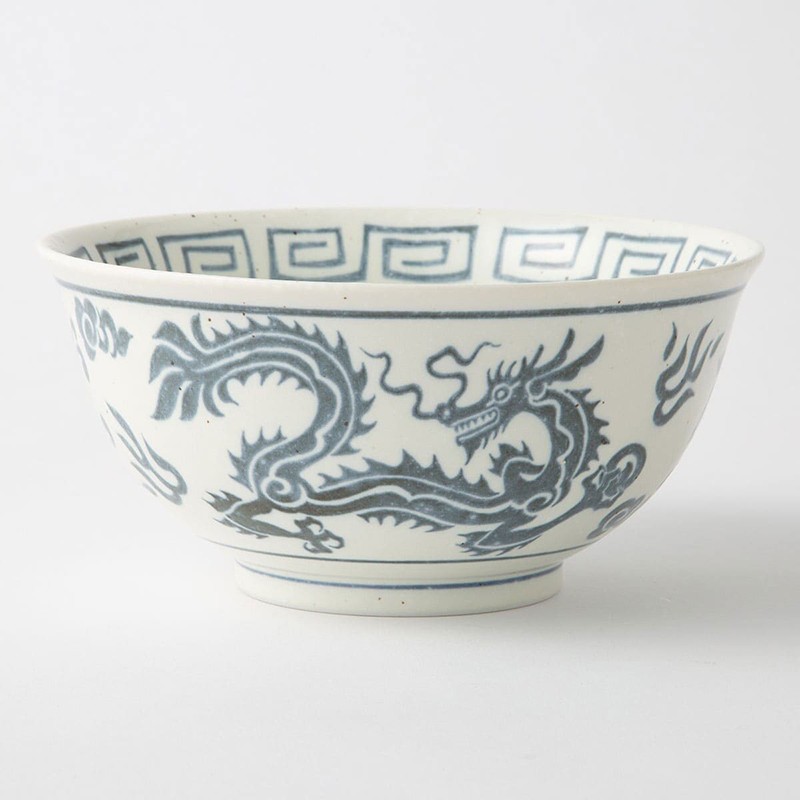 NITORI宜得利家居 拉面碗日式家用陶瓷大号18cm面碗龙凤