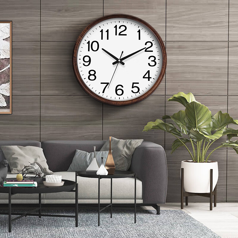 Timess挂钟钟表客厅简约家用创意时尚时钟16英寸表挂墙石英钟P36-4