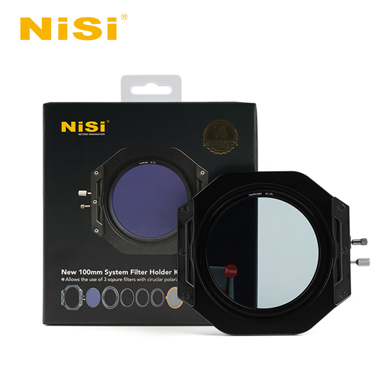 耐司（NiSi）滤镜支架 100mm V5 PRO 插片滤镜支架套装 风光摄影专业方镜支架 V6支架 V6风光版 包含配件
