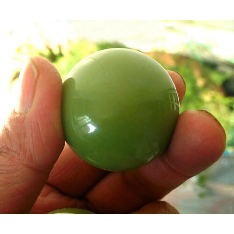 聪蝶夜明珠原石绿色萤石夜光球夜光石原石发光摆件硼铝酸锶 2