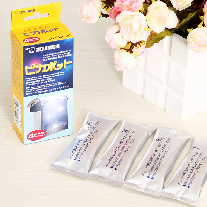 象印(ZOJIRUSHI)象印电热水瓶壶柠檬酸清洁清洗粉CDK03E水垢清除剂除垢 清除剂除垢