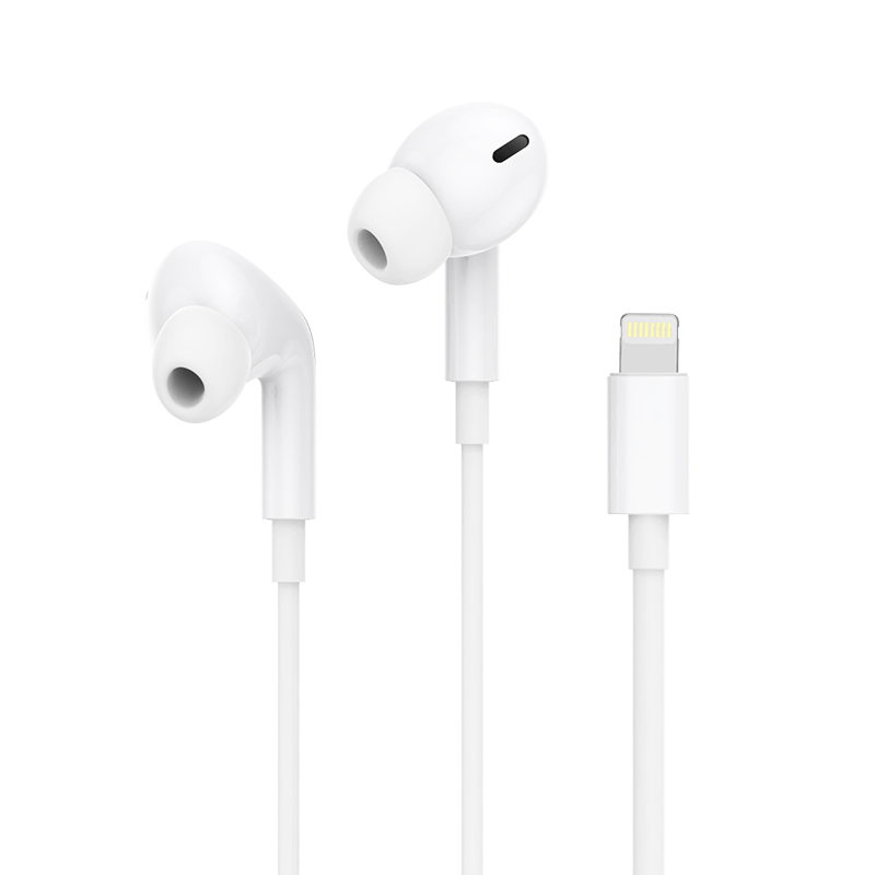 CangHuaMFI认证苹果耳机有线Lightning扁头手机线控耳机适用iPhone14/13proMax/12/11/XS/XR/8/7Plus/iPad