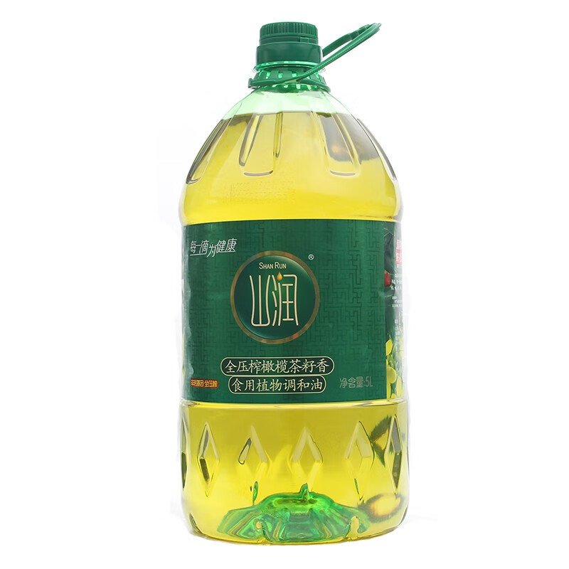 山润 全压榨橄榄茶籽香食用植物调和油5L（圆瓶）橄榄调和油