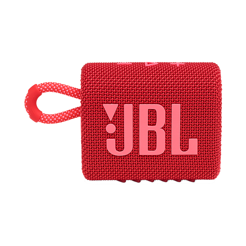 JBL GO3 音乐金砖三代 便携式蓝牙音箱 低音炮 户外音箱 迷你小音响 极速充电长续航 防水防尘设计 红色