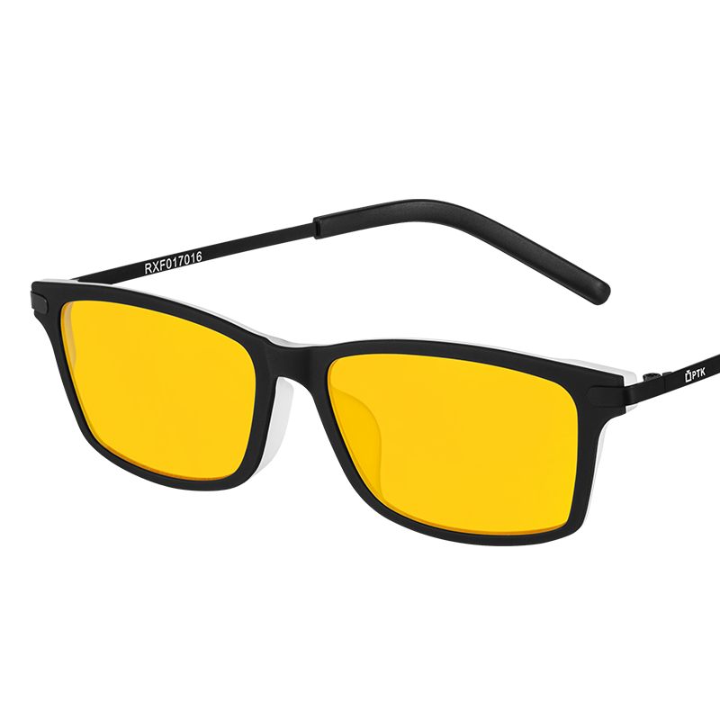 PTK 防蓝光防辐射眼镜手机电脑平光护目镜游戏办公护眼防蓝光眼镜男女 黑色