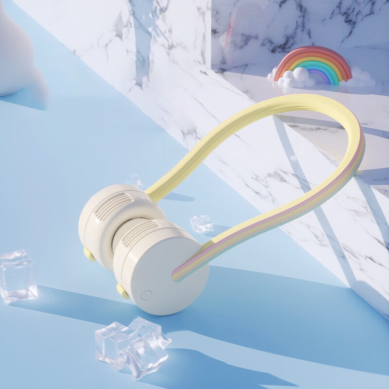 solove挂脖风扇便携式头戴小型懒人无叶小风扇运动简约随身迷你电风扇