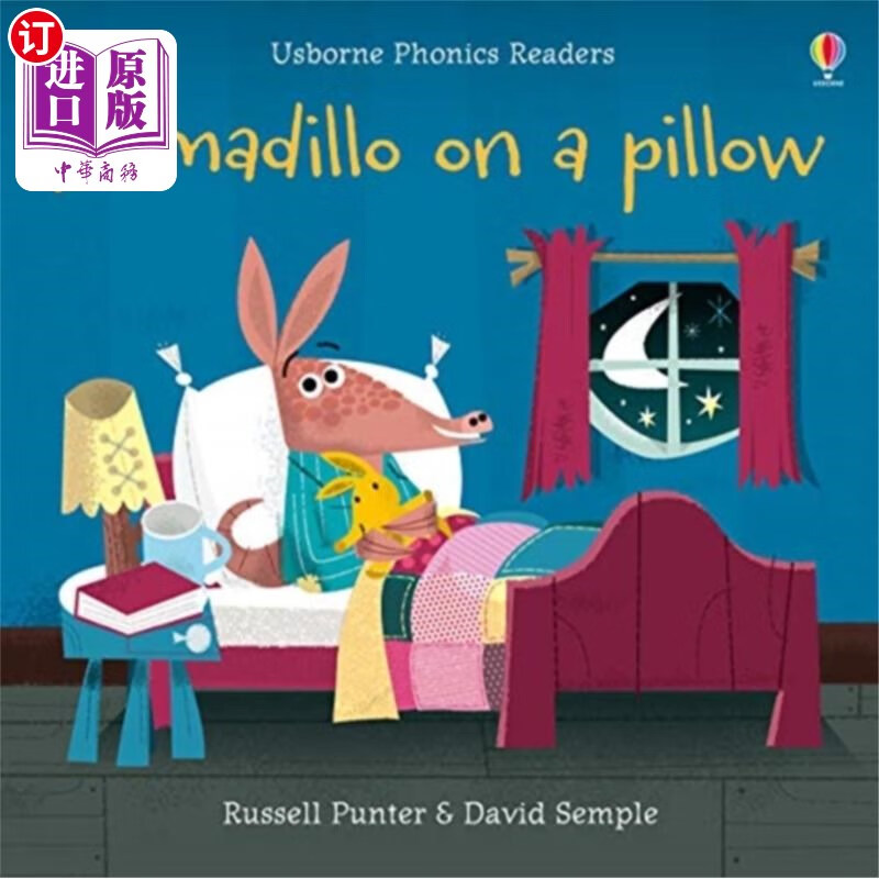 海外直订armadillo on a pillow 枕头上的犰狳