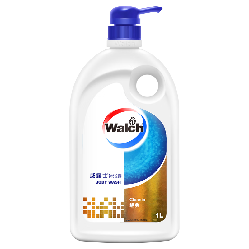 威露士（Walch）經(jīng)典款沐浴露1L大瓶家庭裝 保濕沐浴乳液洗澡清潔 男女士通用洗護