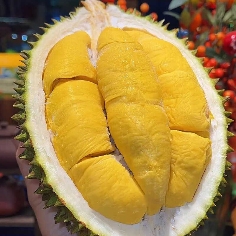 麓鹊马来西亚猫山王榴莲d197液氮冷冻榴莲整果(3.9-4.6斤)