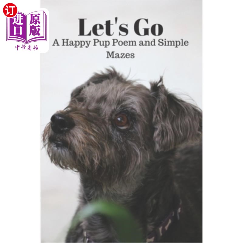 海外直订lets go a happy pup poem and simple mazes: easy mazes