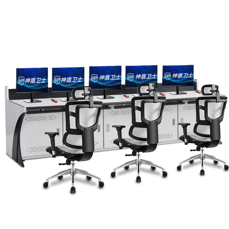 X盾卫士（SDWS）多媒体监控制机房作台指挥调度台工控台X视频控制监控桌播音桌讲台非标定制