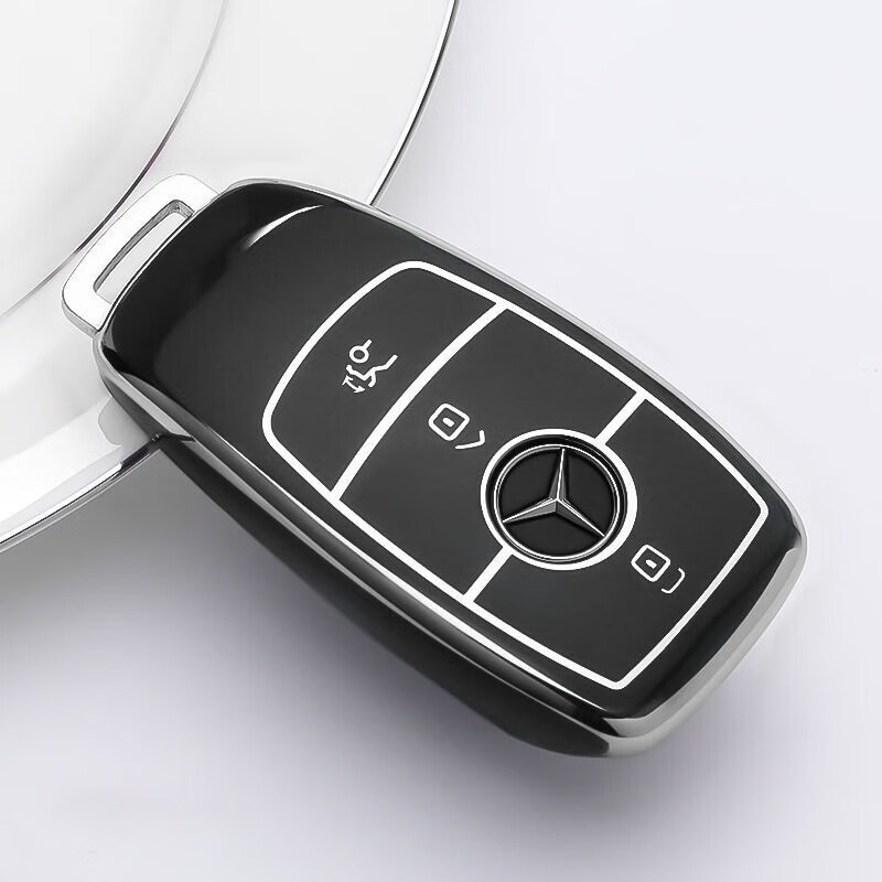 车威特适用于14-20款奔驰s级钥匙包 s级汽车遥控器钥匙套壳扣 e款【高