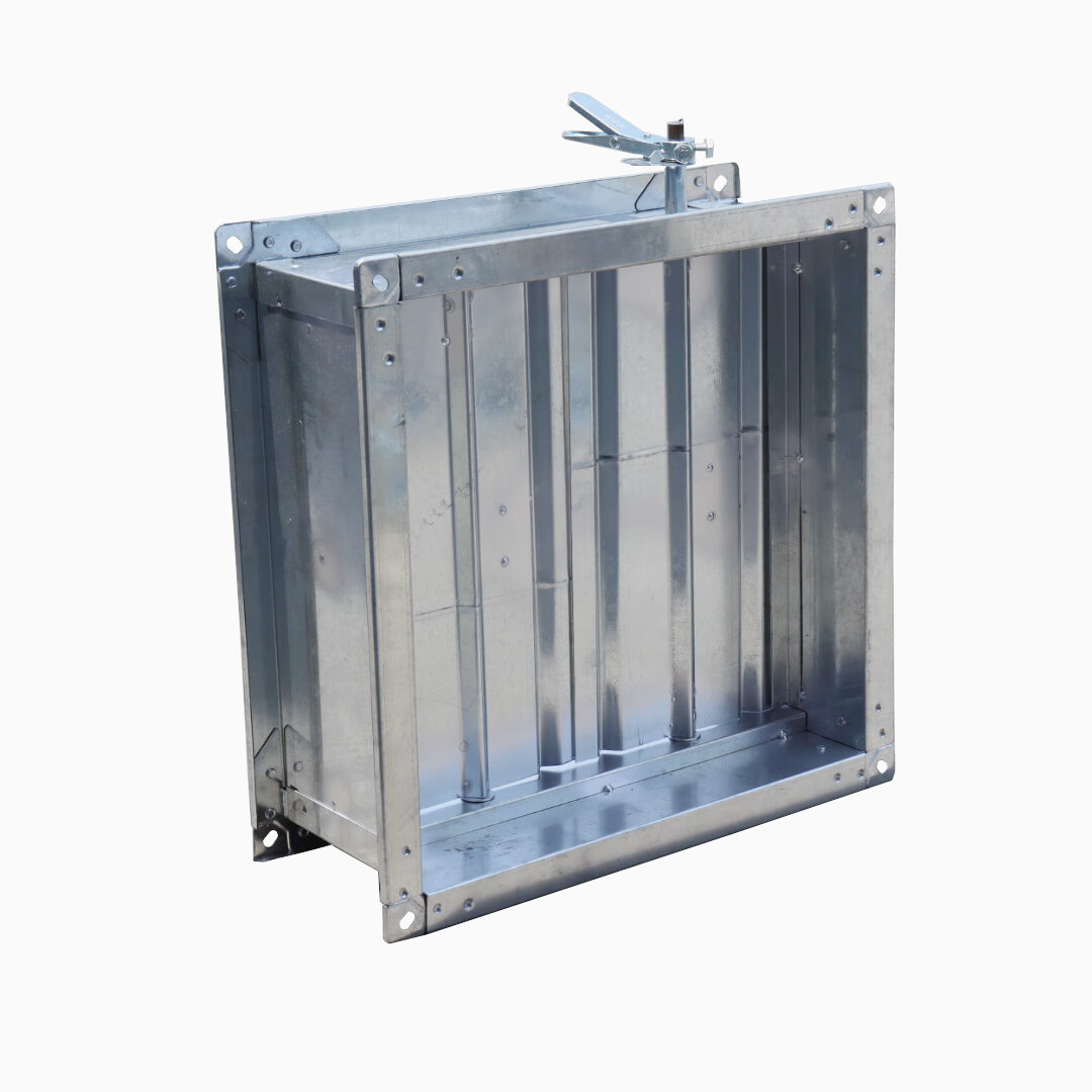 扑哩扑剌手动风阀电动风量调节阀圆形不锈钢镀锌70280火阀止回逆排烟