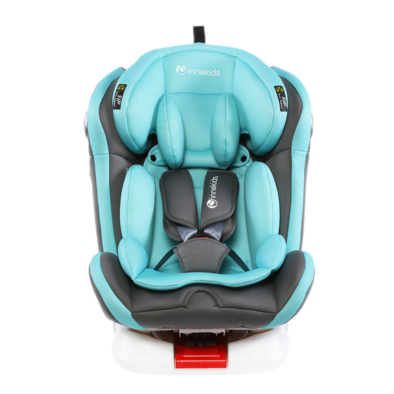 innokids儿童安全座椅汽车用0-12岁婴儿宝宝4周360度可旋转可坐躺isofix接口安全座椅 魔力灰-头枕升级款888元