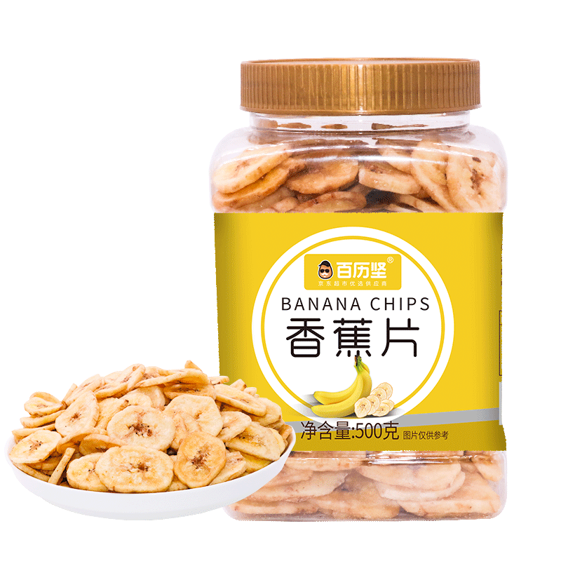 百历坚京东自营旗舰店-香蕉片价格走势及口感评测|蜜饯果干行情价格走势图