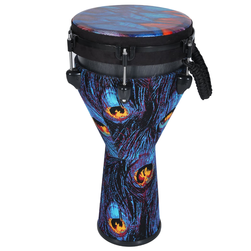 莫森（MOSEN）10英寸專業(yè)非洲鼓 碳纖維材料麗江手拍鼓 可調(diào)音時尚款 幽藍(lán)星河