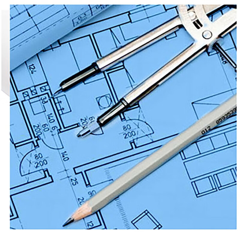 京潮港双面蓝图纸80g工程卷纸a1数码喷墨a0激光工程制图打印纸a3复印