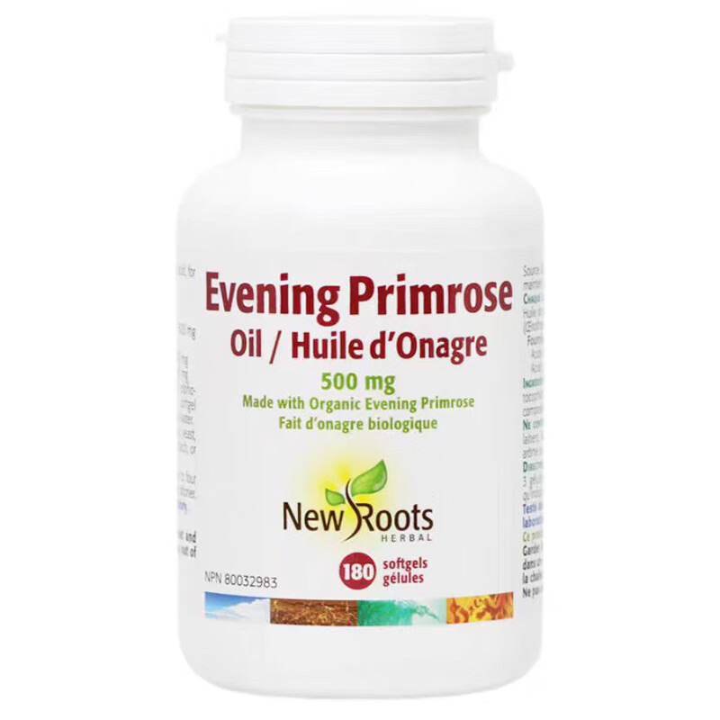 newrootsherbal加拿大黄花磷酸月见草油软胶囊黄花草油酸180粒